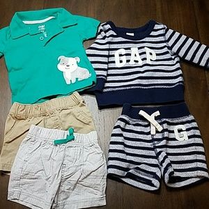 Baby boy Shorts bundle 3-6m Gap Carters
